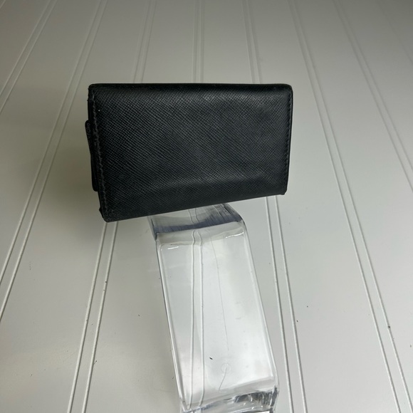 ONE DAY SALE Prada Black Leather 6 Ring Key Holder Wallet Purse - Picture 6 of 12